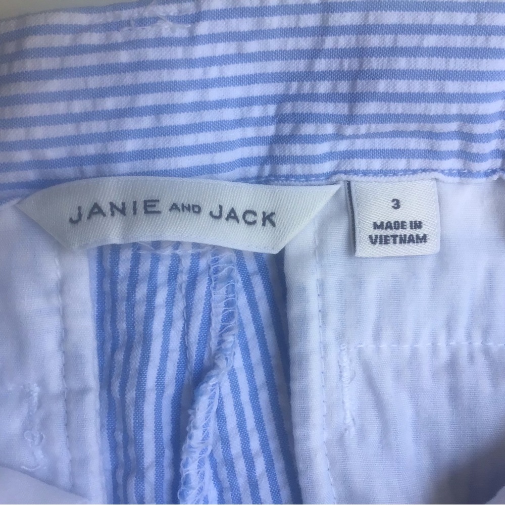 ⚓️ SOLD ⚓️ Janie and Jack Seersucker Stripe Pants - Picture 3 of 6
